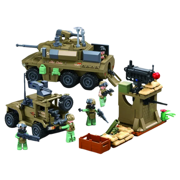 Set de construcție „Vehicule militare”, 744 elem. Set de construcție „Vehicule militare”, 744 elem.