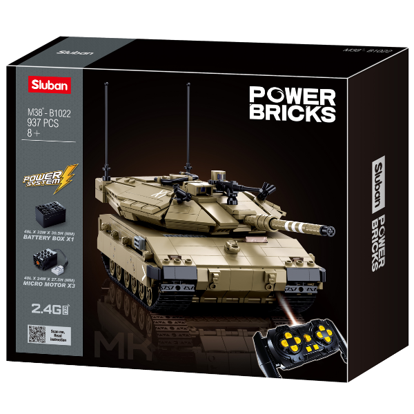 Set de construcție „Merkava MK4 RC”, cu telecomandă, 891 elem. Set de construcție „Merkava MK4 RC”, cu telecomandă, 891 elem.