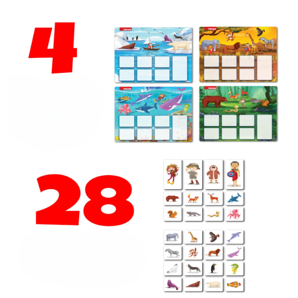 Joc „Bingo: Habitatul animalelor”, 32 elem. (engl.) Joc „Bingo: Habitatul animalelor”, 32 elem. (engl.)