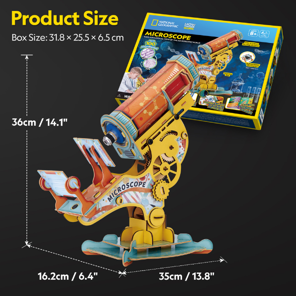 STEM Series 3D-пазл «Микроскоп» — изучаем биологию STEM Series 3D-пазл «Микроскоп» — изучаем биологию