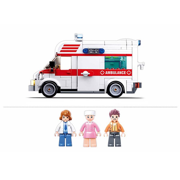 Set de construcție ”Ambulanța”, 328 elem. Set de construcție ”Ambulanța”, 328 elem.