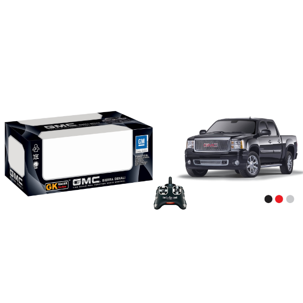 GMC Sierra Denali 1:24 cu telecomandă, 3 culori GMC Sierra Denali 1:24 cu telecomandă, 3 culori