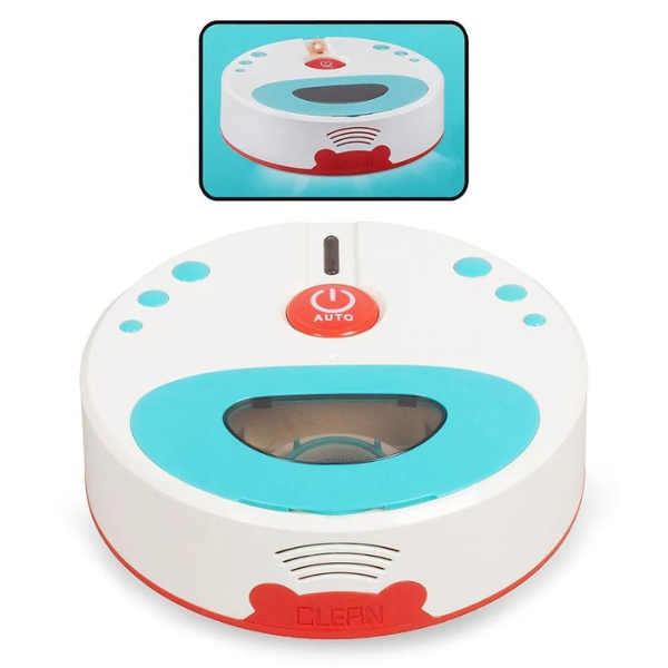 Mini-aspirator robot pentru copii „Curățenie Distractivă” Mini-aspirator robot pentru copii „Curățenie Distractivă”