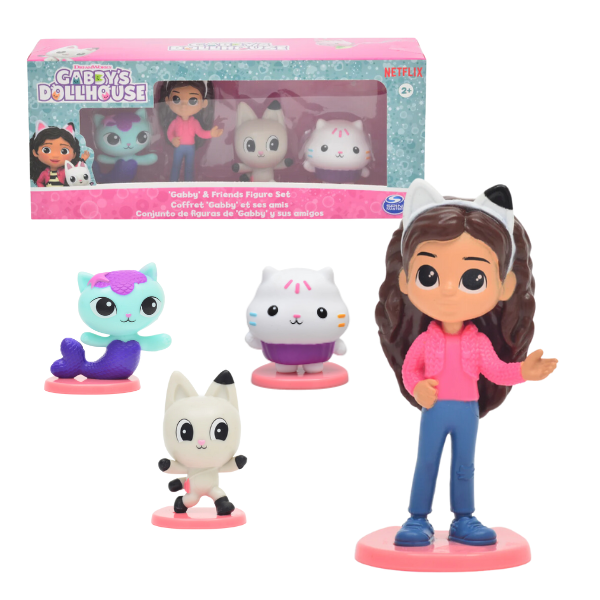 Set de figurine-mini (4 personaje), Gabby’s Dollhouse Set de figurine-mini (4 personaje), Gabby’s Dollhouse