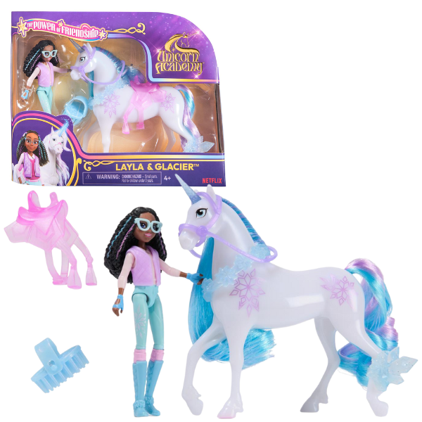 Set de joacă „Academia Unicornilor: Layla și Glacier” Set de joacă „Academia Unicornilor: Layla și Glacier”