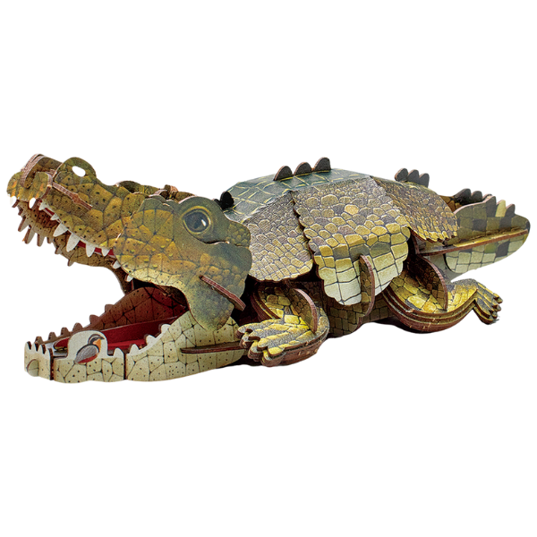3D puzzle „Crocodil”, 54 elemente 3D puzzle „Crocodil”, 54 elemente