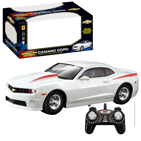 Camaro Copo 1:18 cu telecomandă și baterie de 4.8V Camaro Copo 1:18 cu telecomandă și baterie de 4.8V