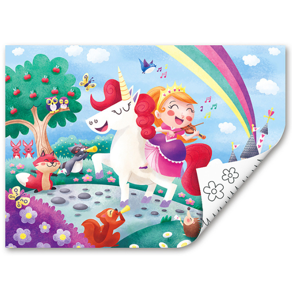 Puzzle 2 în 1 „Unicorn și prieteni” Puzzle 2 în 1 „Unicorn și prieteni”