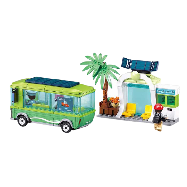 Set de construcție „Noul autobuz electric”, 239 elem. Set de construcție „Noul autobuz electric”, 239 elem.