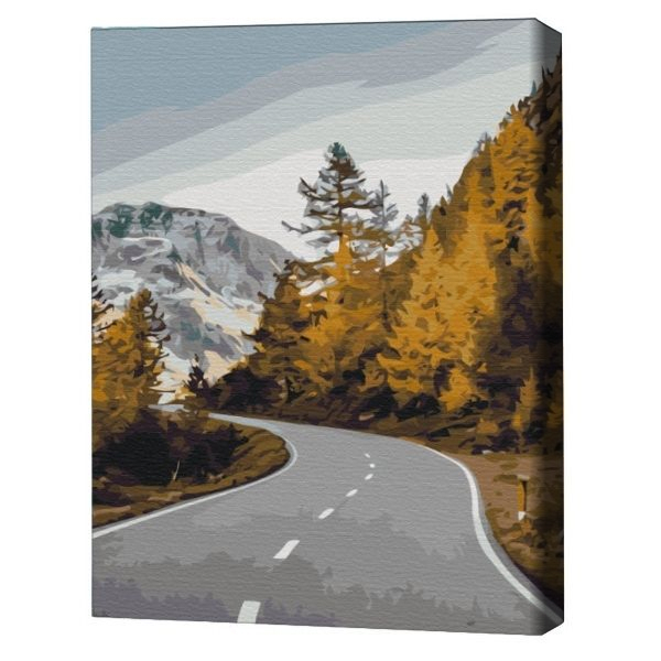 Pictură pe numere 40*50 cm (în cutie) – Drum peisagistic. Pictură pe numere 40*50 cm (în cutie) – Drum peisagistic.