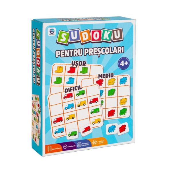 Joc de societate ”Sudoku pentru Preșcolari”, (ro) Joc de societate ”Sudoku pentru Preșcolari”, (ro)