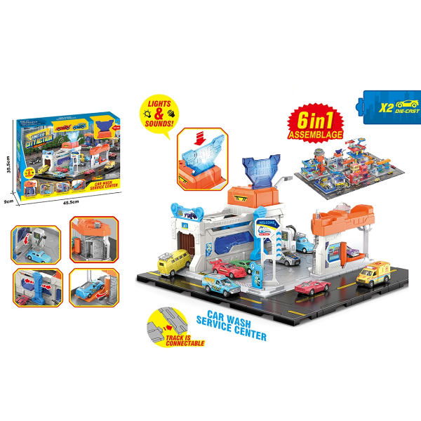Set de joacă „Spălătorie auto cu centru de service” Set de joacă „Spălătorie auto cu centru de service”