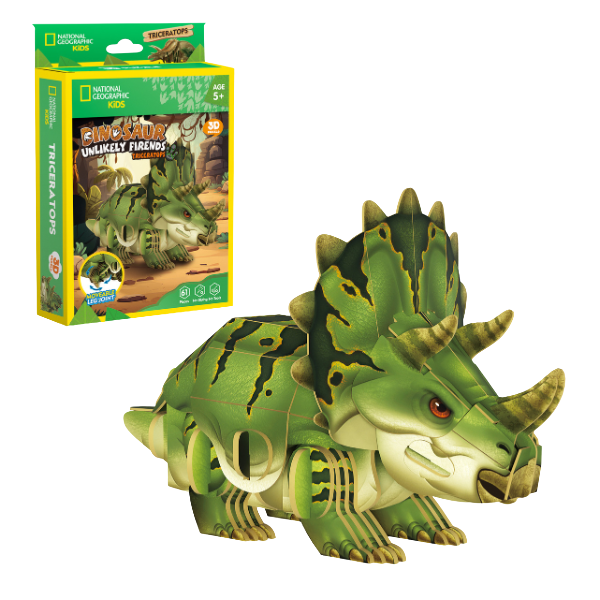 Puzzle 3D Triceratops – O călătorie fascinantă în lumea dinozaurilor, 61 piese Puzzle 3D Triceratops – O călătorie fascinantă în lumea dinozaurilor, 61 piese