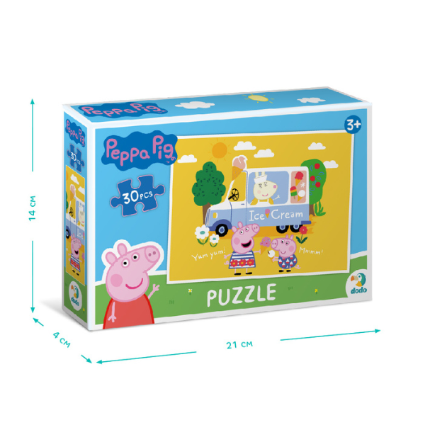 Puzzle „Înghețata preferată a lui Peppa”, seria Purcelușa Peppa, 30 elem. Puzzle „Înghețata preferată a lui Peppa”, seria Purcelușa Peppa, 30 elem.