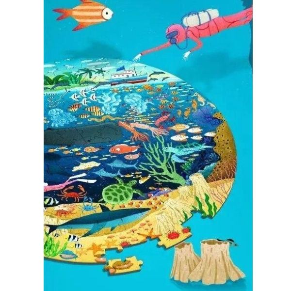 Puzzle rotund „Scufundă-te în mare” 150 elem. Puzzle rotund „Scufundă-te în mare” 150 elem.