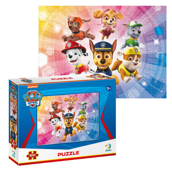 Puzzle „Echipa de salvare”, seria Patrula cățelușilor, 60 elem.