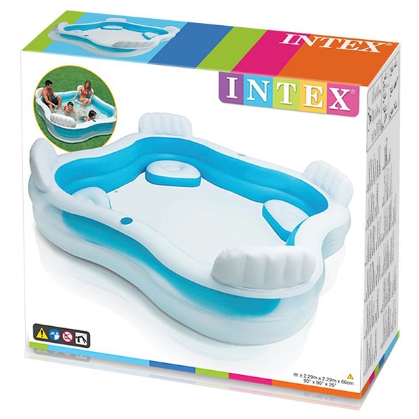 INTEX Piscină gonflabilă pentru familie 229x229x66 cm, 990 L, 3+ INTEX Piscină gonflabilă pentru familie 229x229x66 cm, 990 L, 3+