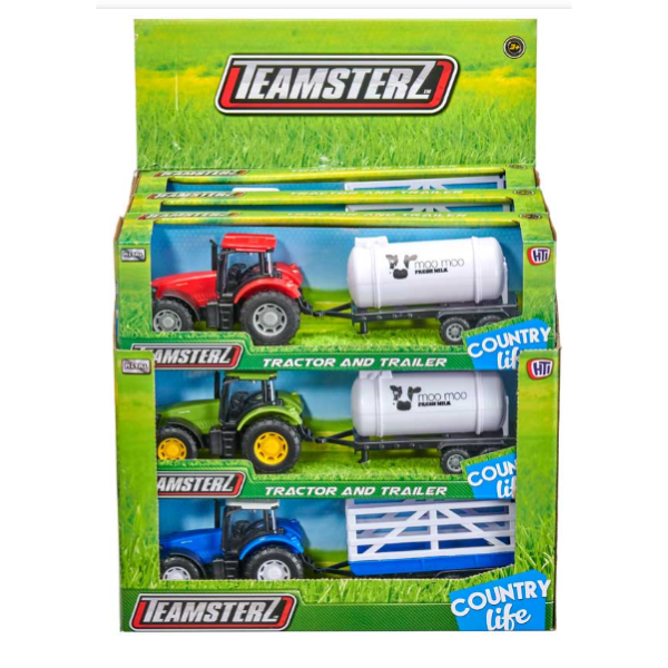 Tractor cu remorcă Teamsterz, în as. Tractor cu remorcă Teamsterz, în as.