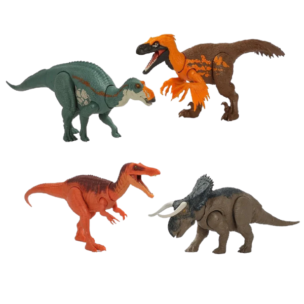 Figurină interactivă de dinozaur „Jurassic World: Wild Roar”, în as. Figurină interactivă de dinozaur „Jurassic World: Wild Roar”, în as.