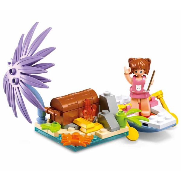 Set de construcție ”Castel cu tobogan”, 404 elem. Set de construcție ”Castel cu tobogan”, 404 elem.