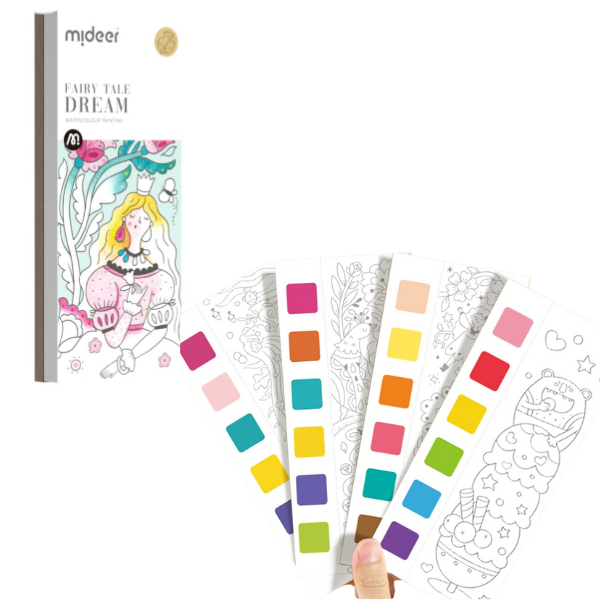 Cartea de colorat cu acuarele inclusă „Vis de basm” Cartea de colorat cu acuarele inclusă „Vis de basm”