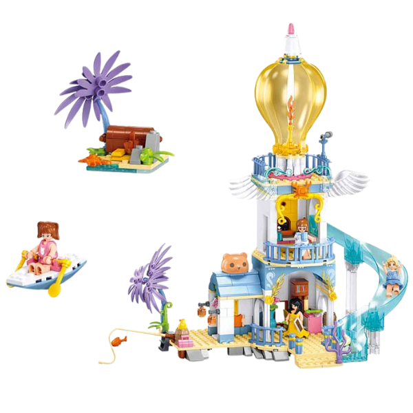 Set de construcție ”Castel cu tobogan”, 404 elem. Set de construcție ”Castel cu tobogan”, 404 elem.