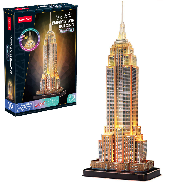3D puzzle “Empire State Building”, cu iluminare LED, 37 elemente 3D puzzle “Empire State Building”, cu iluminare LED, 37 elemente