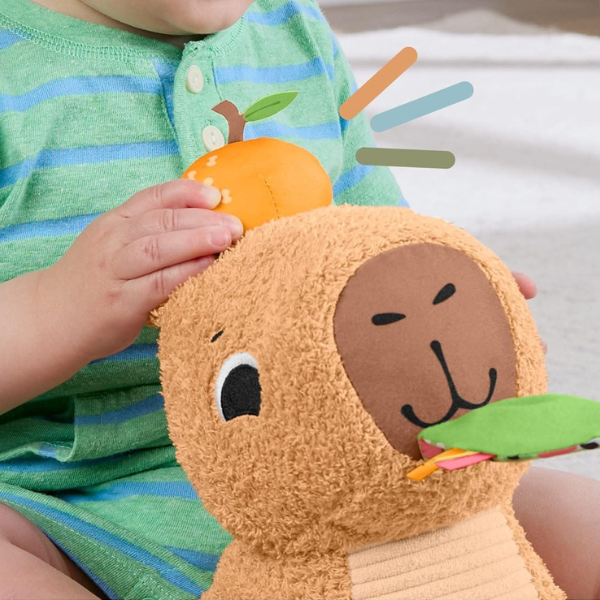 Плюшевая игрушка «Капибара» от Fisher-Price Плюшевая игрушка «Капибара» от Fisher-Price