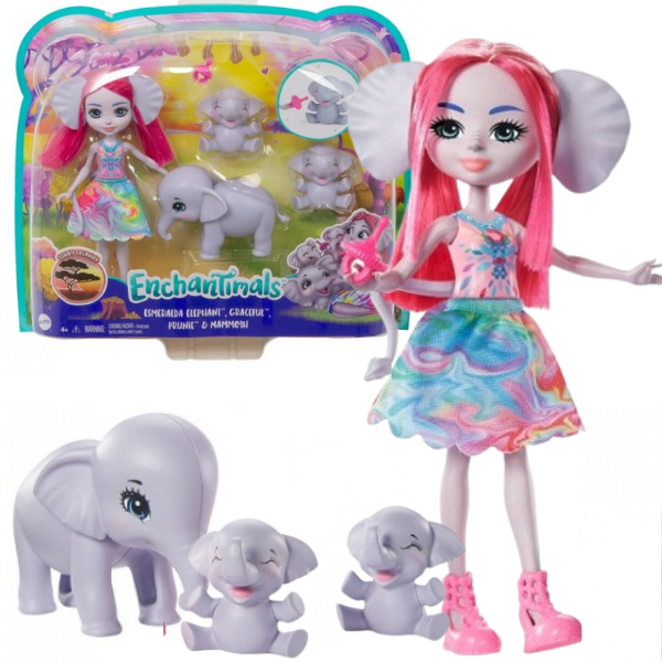 Enchantimals Набор «Семья Слоненка Эсмеральды»