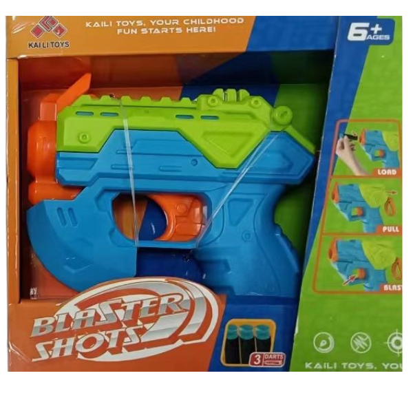 Mini-blaster cu 3 gloanțe fine, 2 culori Mini-blaster cu 3 gloanțe fine, 2 culori