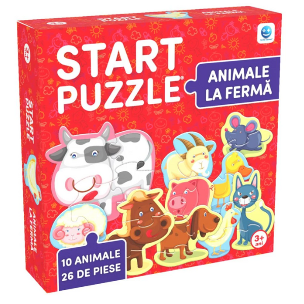 Puzzle „Animale la fermă”, (ro), Smile Games Puzzle „Animale la fermă”, (ro), Smile Games