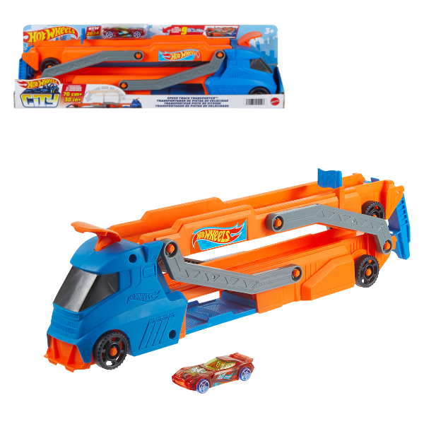 Transportator cu Circuit Hot Wheels Speed Track Transportator cu Circuit Hot Wheels Speed Track