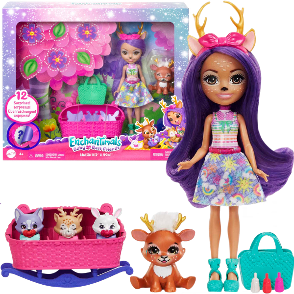 Enchantimals коллекция Baby Best Friends «Оленица Данесса и Спринт»