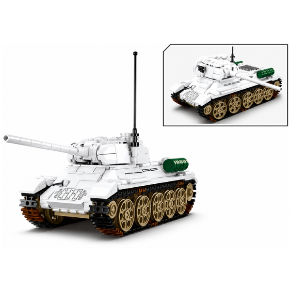 Конструктор “Танк T-34/85 из Битвы за Будапешт”, 518 элем. Конструктор “Танк T-34/85 из Битвы за Будапешт”, 518 элем.