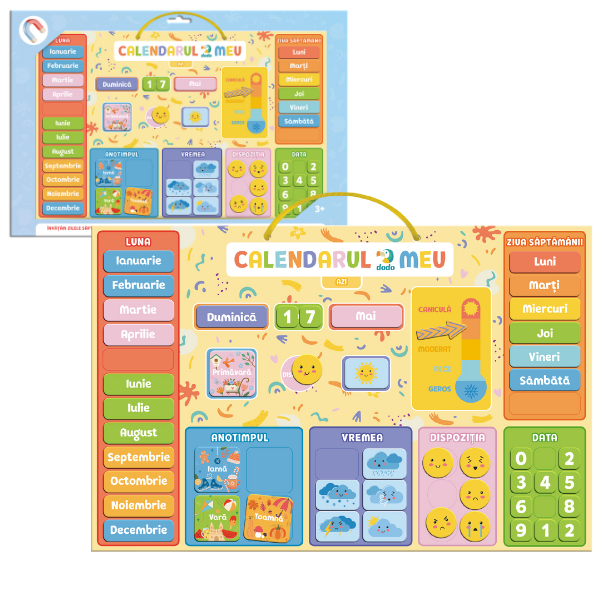 Calendar educativ magnetic, (ro) Calendar educativ magnetic, (ro)