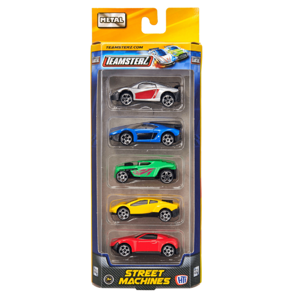 Набор из 5 машинок Teamsterz Street Machines Die-Cast, в асс. Набор из 5 машинок Teamsterz Street Machines Die-Cast, в асс.