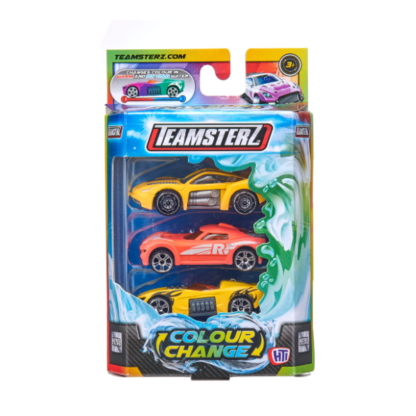 Set de 3 mașinuțe cu schimbare de culoare Teamsterz S/M Set de 3 mașinuțe cu schimbare de culoare Teamsterz S/M