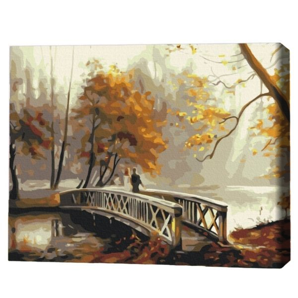 Pictură pe numere 40х50 cm (fără cutie) – Ceață de toamnă. Pictură pe numere 40х50 cm (fără cutie) – Ceață de toamnă.