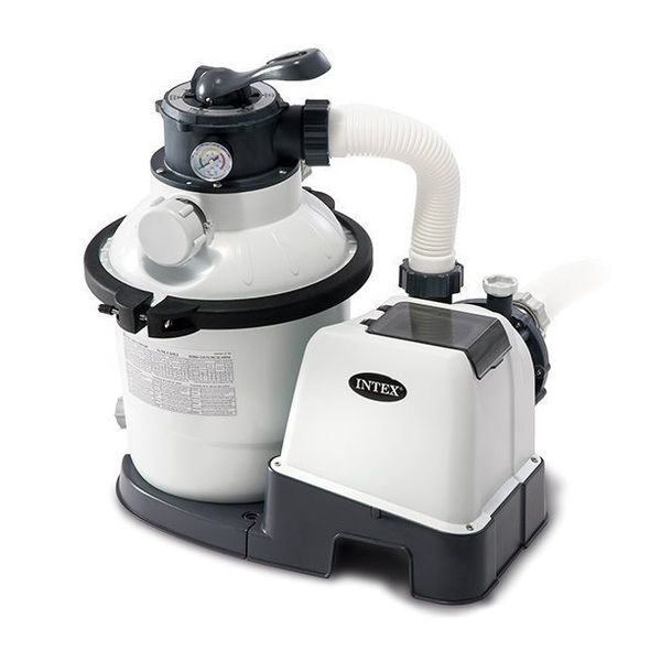 INTEX Pompă de filtrare cu nisip “Krystal Clear SX1500”, rezervor de nisip 12kg, capacitate 5700 L/h INTEX Pompă de filtrare cu nisip “Krystal Clear SX1500”, rezervor de nisip 12kg, capacitate 5700 L/h