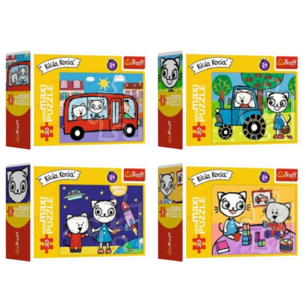 Puzzle – miniMaxi Kittykit 20 piese, (as.) Puzzle – miniMaxi Kittykit 20 piese, (as.)
