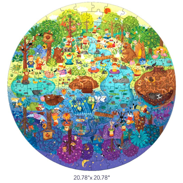 Puzzle rotund “O zi în pădure”, 150 elem. Puzzle rotund “O zi în pădure”, 150 elem.