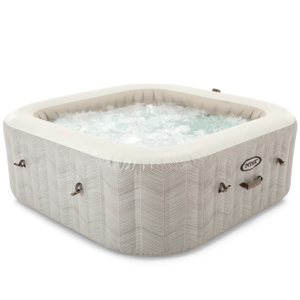 INTEX Jacuzzi SPA gonflabil “Chevron Deluxe Square Bubble” 173×71,795L, 4 persoane INTEX Jacuzzi SPA gonflabil “Chevron Deluxe Square Bubble” 173×71,795L, 4 persoane