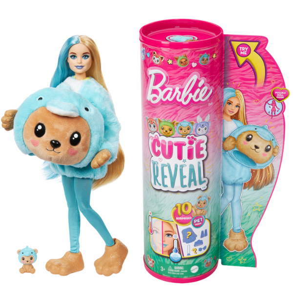 Кукла Barbie Cutie Reveal «Плюшевый мишка в роли дельфина»