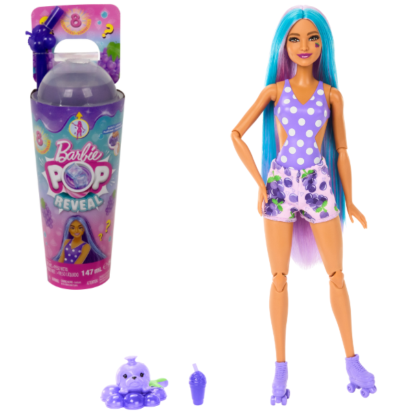 Кукла Barbie Pop Reveal «Виноградный сок», серия Сочные фрукты