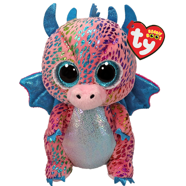 Dragonul multicolor Flint 15 cm (Beanie Boos) Dragonul multicolor Flint 15 cm (Beanie Boos)