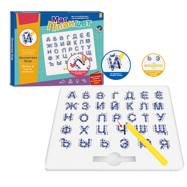 Joc de masă „Tablă de litere magnetică” (rus.) Joc de masă „Tablă de litere magnetică” (rus.)