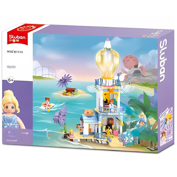 Set de construcție ”Castel cu tobogan”, 404 elem. Set de construcție ”Castel cu tobogan”, 404 elem.