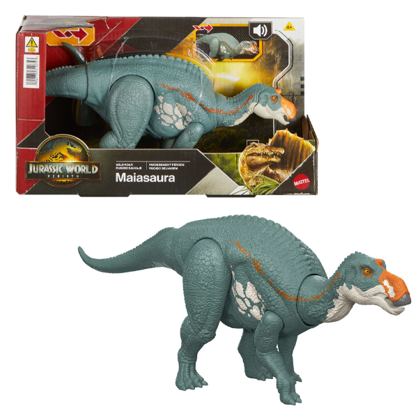 Figurină interactivă de dinozaur „Jurassic World: Wild Roar”, în as. Figurină interactivă de dinozaur „Jurassic World: Wild Roar”, în as.