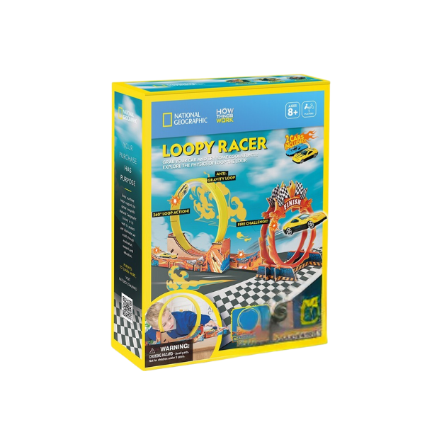 STEM Series 3D puzzle „Circuit de curse” cu 2 mașinuțe – studiem fizica buclei complete STEM Series 3D puzzle „Circuit de curse” cu 2 mașinuțe – studiem fizica buclei complete
