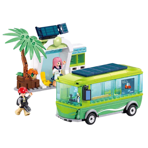 Set de construcție „Noul autobuz electric”, 239 elem. Set de construcție „Noul autobuz electric”, 239 elem.